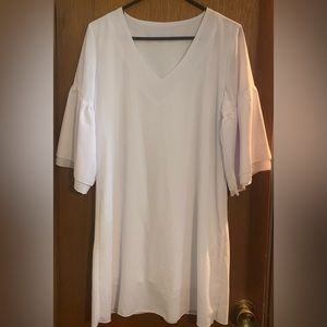 [3/$15] Short White Shift Dress - size Small/Medium